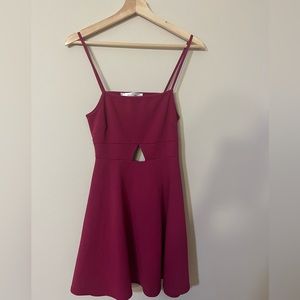 Urban Outfitters Oh My Love Cutout Pink Skater Dress M